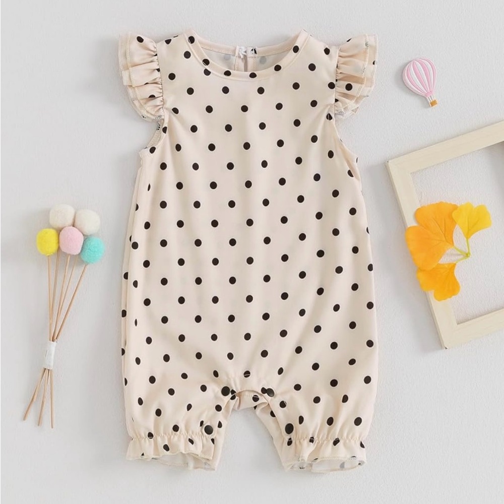 Polka Dot Baby Romper